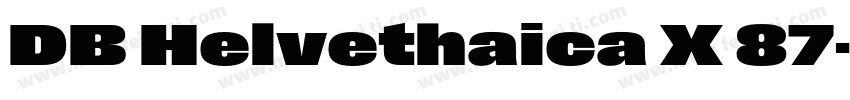 DB Helvethaica X 87字体转换
